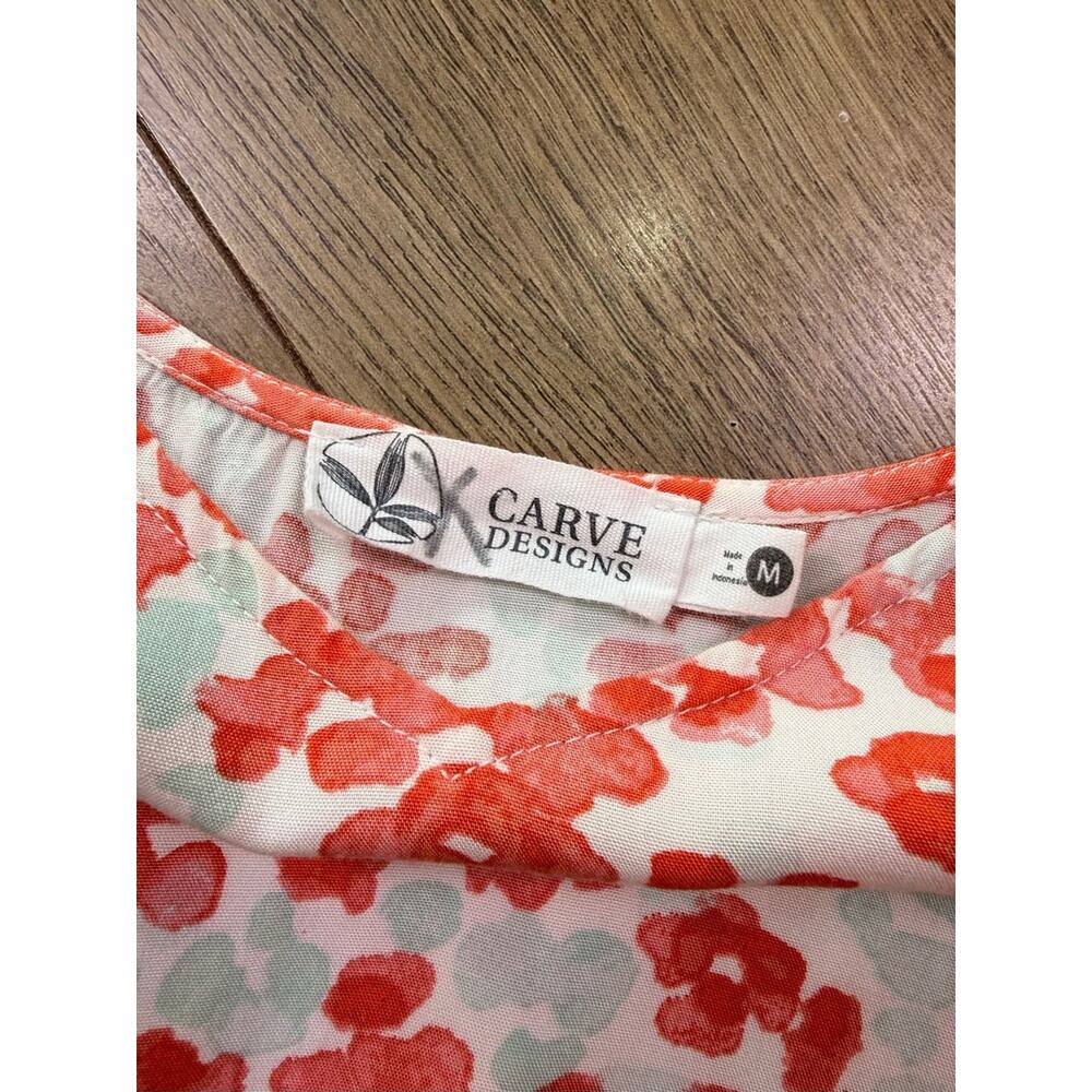 Carve Designs Macy Dress Floral Madrid Print Tie Waist Size Medium - Picture 6 of 9